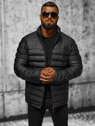 Kurtka męska pikowana czarna OZONEE JS/22M326/392