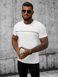 T-shirt męski biały OZONEE JS/8T250/1