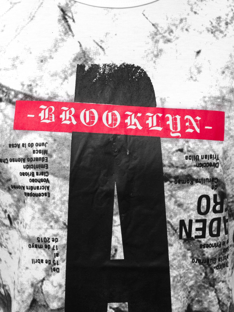 T-Shirt męski biały OZONEE JS/SS10921Z