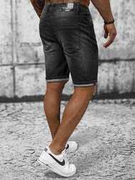 Шорти джинові чоловічі чорні OZONEE NB/MP0264N