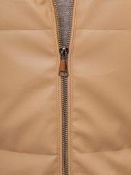 Стьобаний жіночий жилет Бежева OZONEE O/AY756