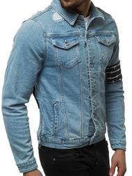 Kurtka jeans męska niebieska OZONEE G/602