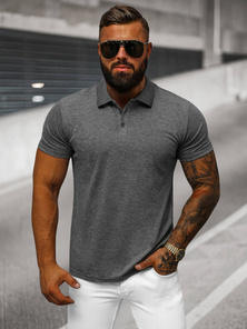 Футболка Поло чоловіча Графiтова OZONEE JS/8T80/5Z