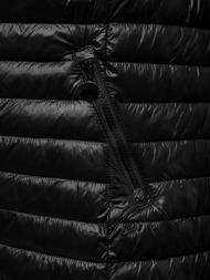 Kamizelka damska długa pikowana czarna OZONEE O/H903