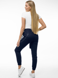 Spodnie damskie chino joggery granatowe OZONEE O/8052