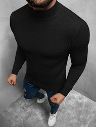 Sweter męski półgolf czarny OZONEE TMK/YY05/1Z