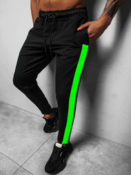 Spodnie dresowe męskie czarne b/20203071