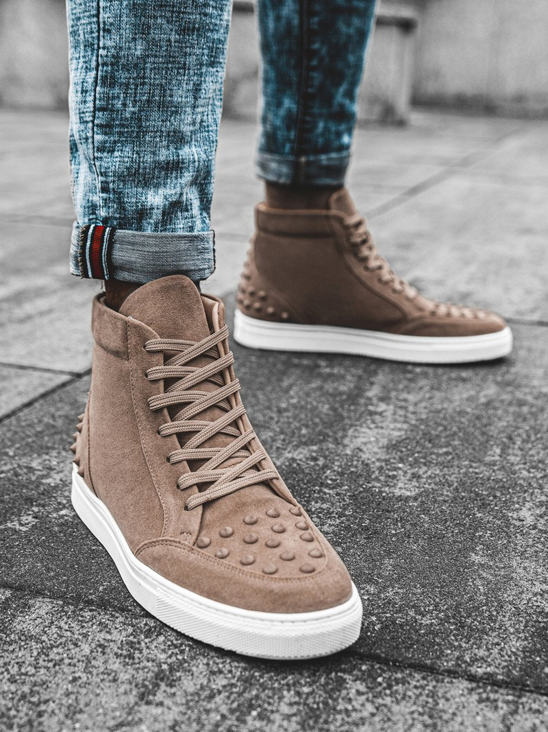 Снікерси високі Бежевi OZONEE G/271