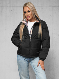 Kurtka damska pikowana czarna OZONEE JS/16M2382/392