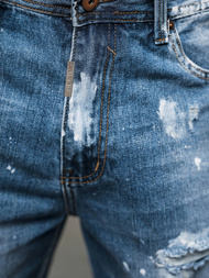 Spodenki męskie jeansowe niebieskie OZONEE O/VIP-2441