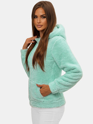 Bluza damska rozpinana z kapturem jasno-niebieska OZONEE JS/HH007/41Z