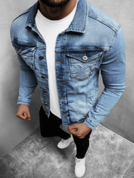 Kurtka męska jeans niebieska OZONEE O/3432