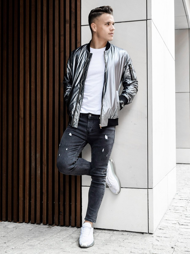 Куртка чоловіча Срібляста OZONEE N/6147Z