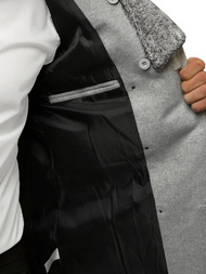 Пальто чоловіче Яскраво-Сiрий OZONEE O/5626