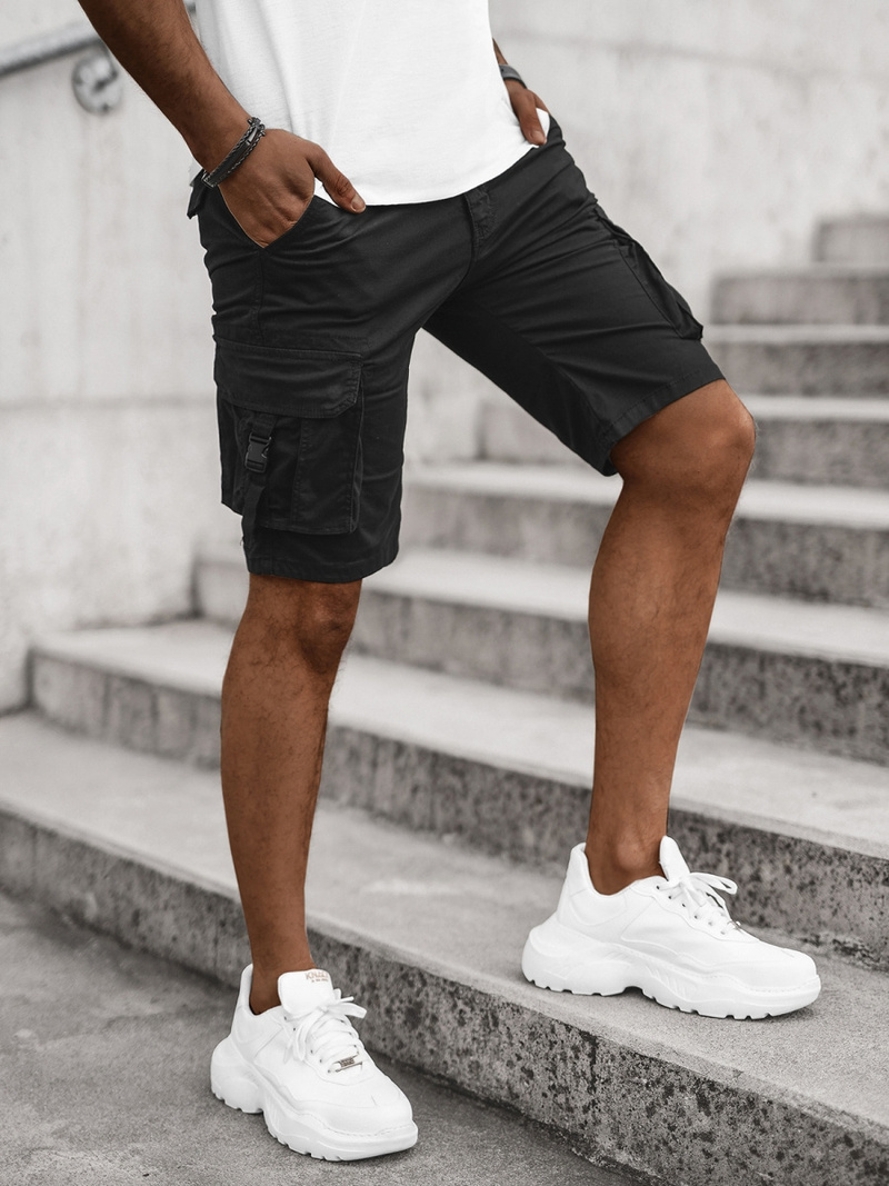 Шорти джинові чоловічі Чорнi OZONEE T/BB70009/1