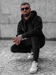 Спортивний костюм чоловічій Чорний OZONEE O/3A82