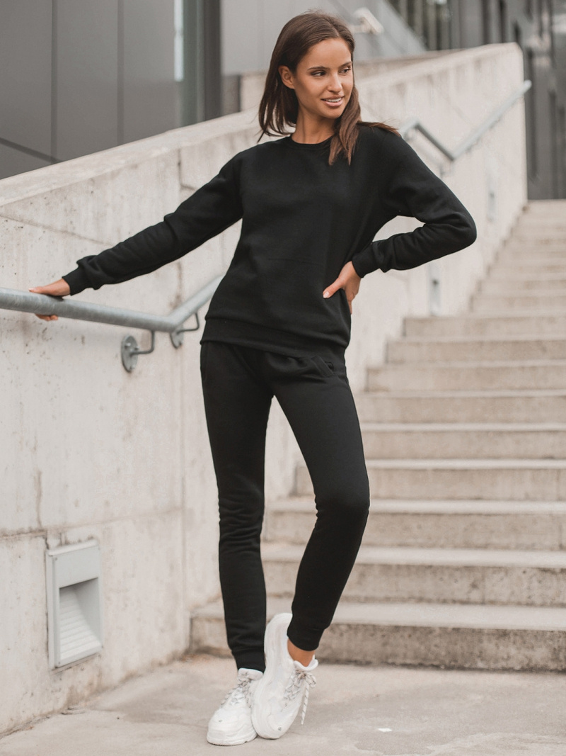 Жіночий спортивний костюм з двох частин Чорний OZONEE JS/68C20383/3