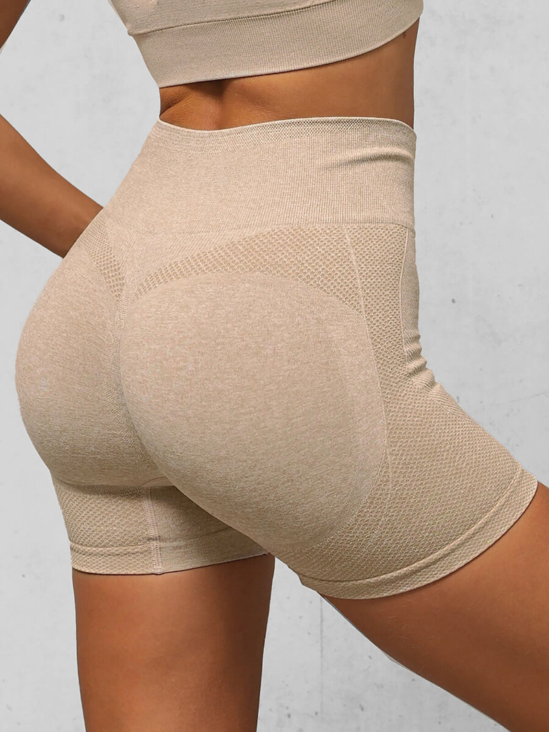 Komplet sportowy dwuczęściowy damski beżowy OZONEE O/SY2323