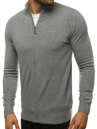 Sweter męski rozpinany szary OZONEE TMK/YY07/3Z