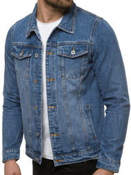Куртка чоловіча джинсова Синя OZONEE T/7518