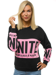 Жіноча Толстовка Чорна OZONEE JS/KSW1014