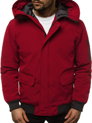 Kurtka zimowa męska bordowa OZONEE JS/2019005