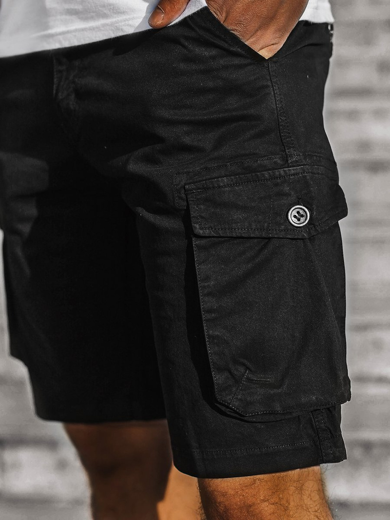 Шорти джинові чоловічі Чорнi OZONEE JS/HH5011