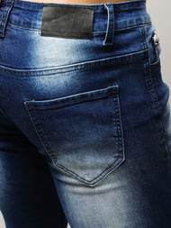 Spodnie jeansowe męskie ciemnoniebieskie OZONEE NB/MP0019BS