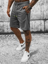 Spodenki dresowe męskie grafitowe OZONEE JS/8K292