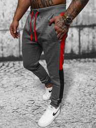 Spodnie dresowe męskie grafitowe OZONEE JS/JK99113