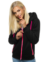Bluza rozpinana damska czarna OZONEE JS/KSW3010