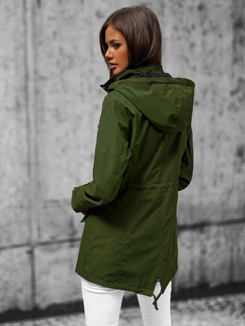 Kurtka damska dwustronna zielona OZONEE JS/16M9081/136