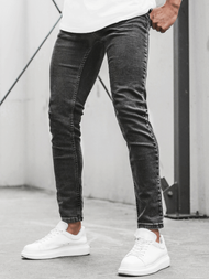 Spodnie jeansowe męskie grafitowe OZONEE O/4488/04