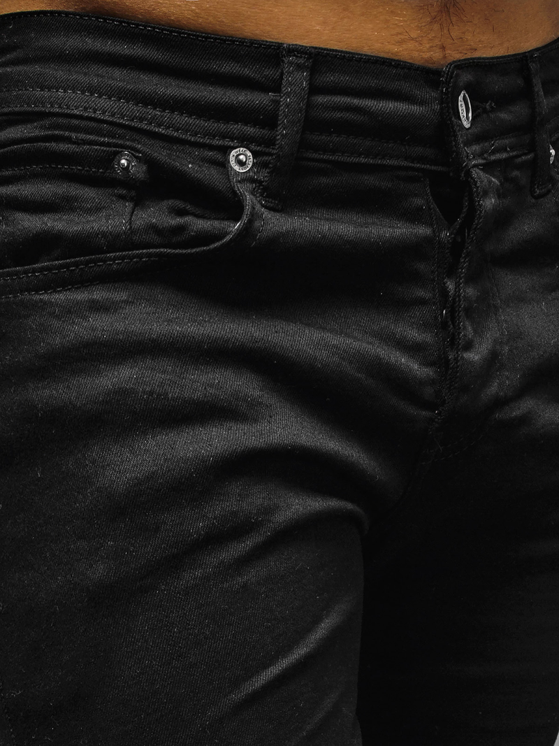 Spodnie jeansowe męskie czarne OZONEE DP/699