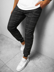 Чоловічі штани джоггери чинос Чорнi OZONEE DJ/2276/22