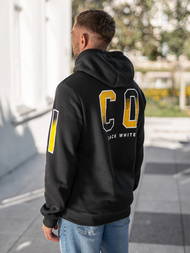 Bluza z kapturem męska czarna OZONEE JS/8B1739/3