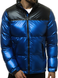 Kurtka zimowa męska pikowana niebieska OZONEE JB/JP1188/1