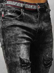 Джинси чоловічі Чорнi OZONEE DR/TF102Z