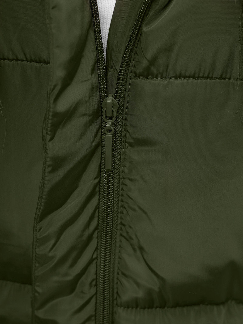 Стьобаний жіночий жилет Зелена OZONEE O/81266