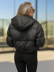 Kurtka zimowa damska pikowana czarna OZONEE JS/5M3260/392Z