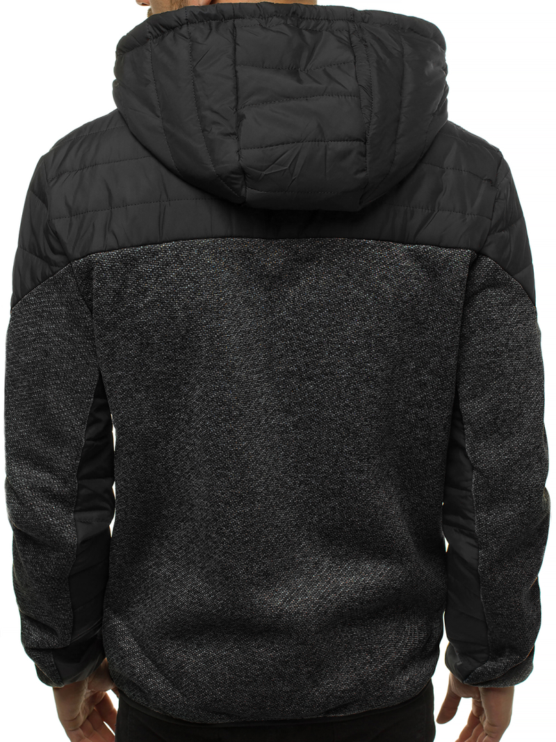 Kurtka męska czarna OZONEE JS/KS2158