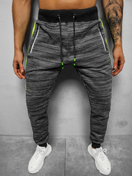 Spodnie dresowe męskie czarne OZONEE JS/K60011Z