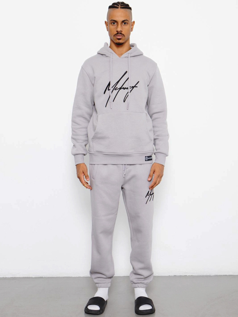 Komplet dresowy męski oversize szary OZONEE MACH/M3282