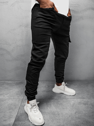 Штани чоловічі джоггери Чорнi OZONEE O/11104