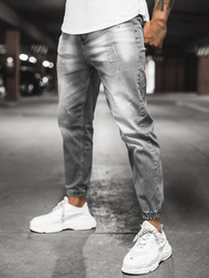 Spodnie jeansowe męskie szare OZONEE DP/743