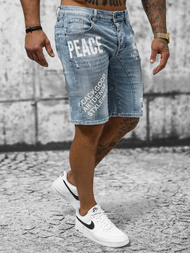 Spodenki męskie jeansowe niebieskie OZONEE NB/MP0259BC