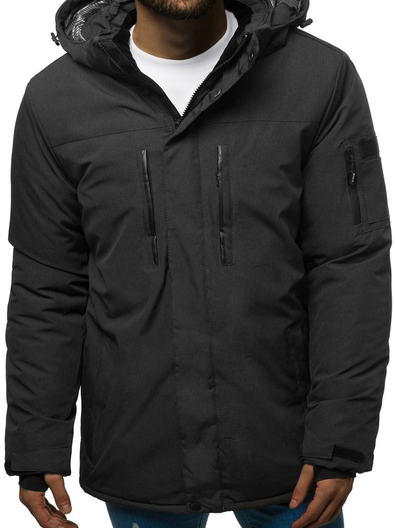 Kurtka zimowa męska grafitowa OZONEE O/9805