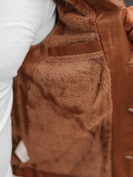 Kurtka skórzana męska camelowa OZONEE O/8830/3