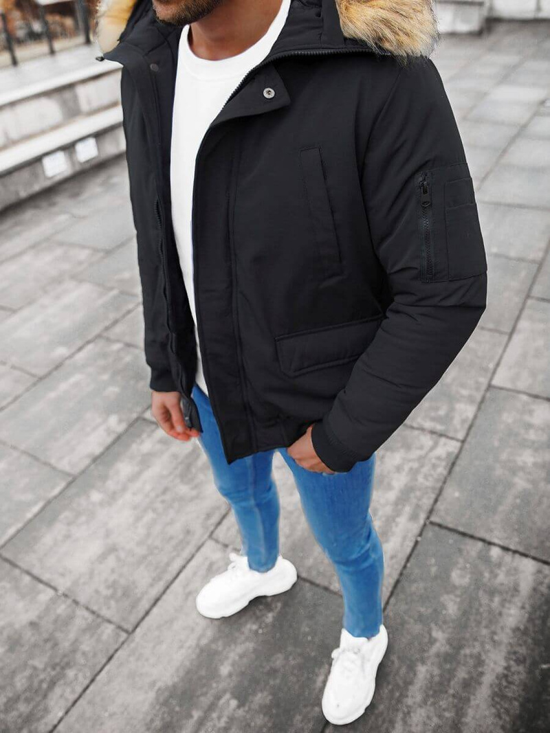 Куртка чоловіча Чорна OZONEE JS/M2019/392