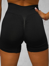 Legginsy krótkie damskie kolarki czarne OZONEE O/ZL-051